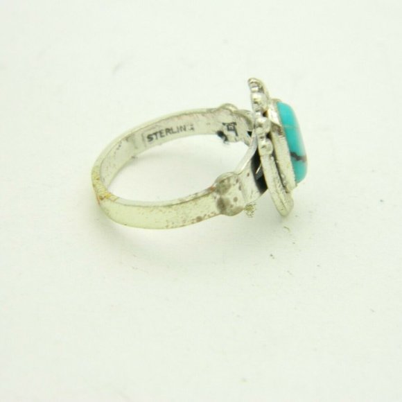 Southwestern .925 Sterling Silver Blue Turquoise - Picture 3 of 4